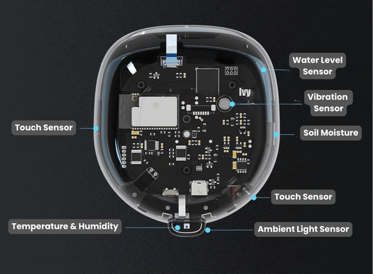 Ivy's Blueprint Showing Sensors and Components